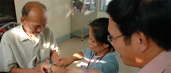 refugee with physician